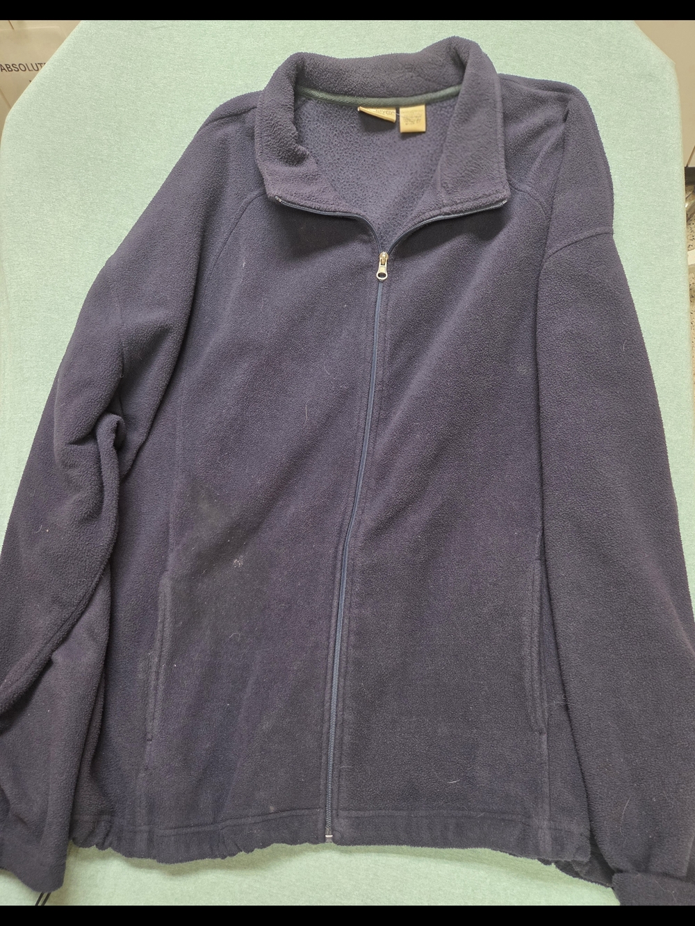 Men's Navy Full-Zip Fleece Jacket